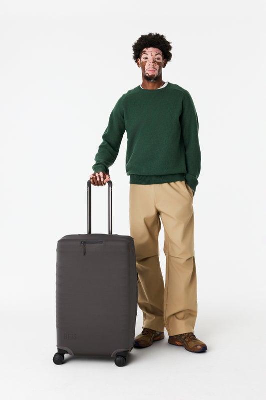 The Medium Check-In Luggage Cover in Charcoal - Image 4