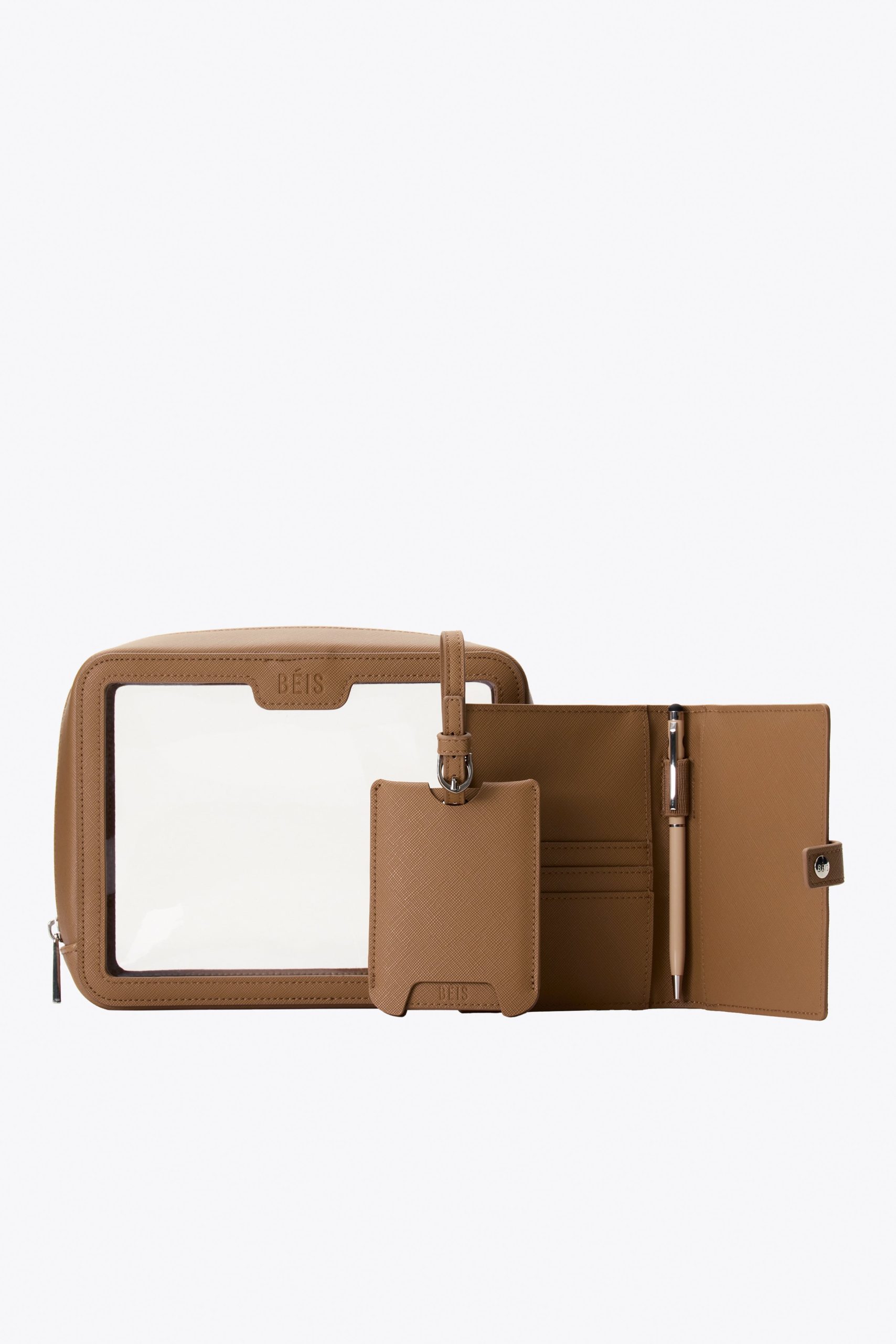 Personalized Accessories - The Passport & Luggage Tag Set in Camel - Image 3