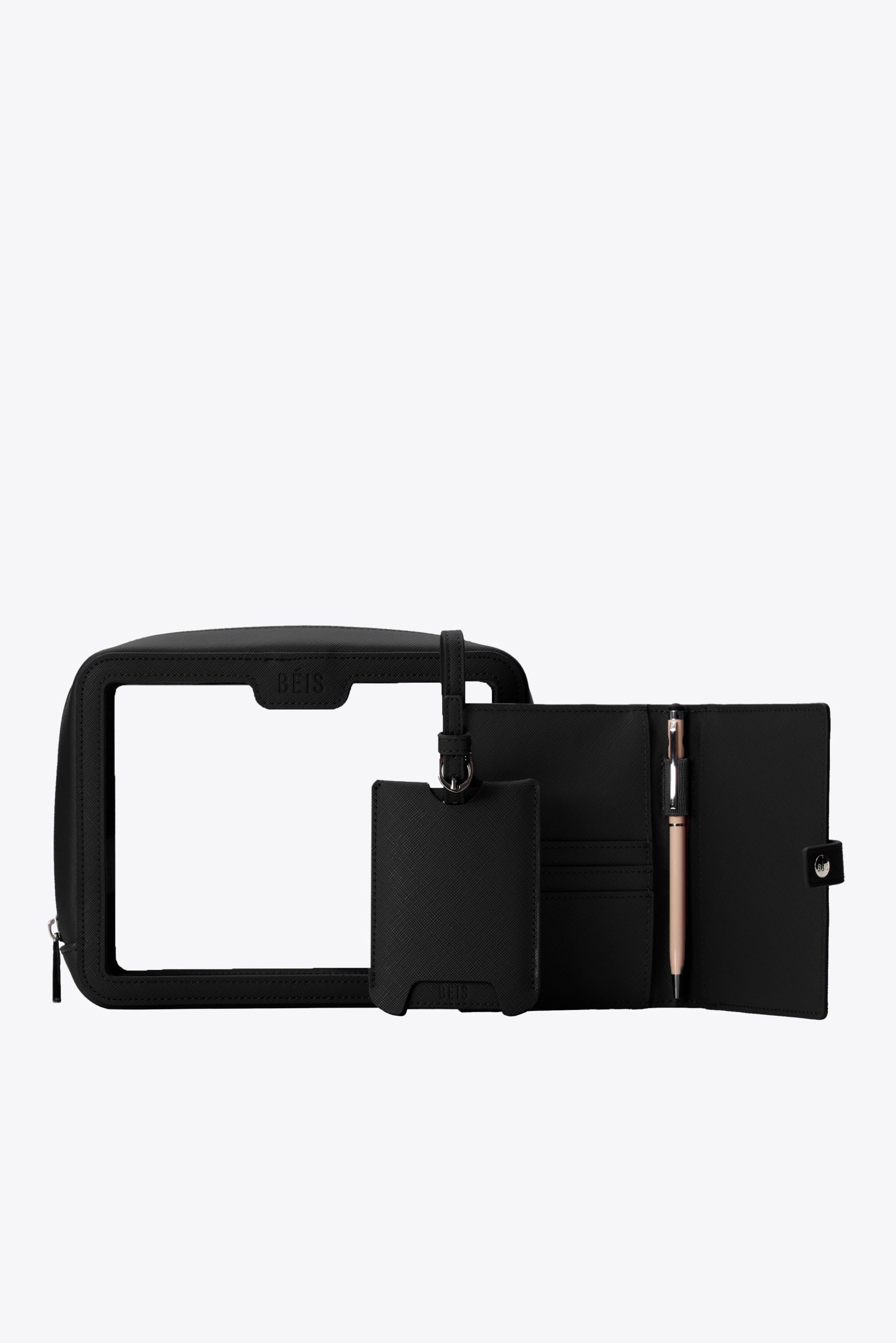 The Passport & Luggage Tag Set in Black - Image 5