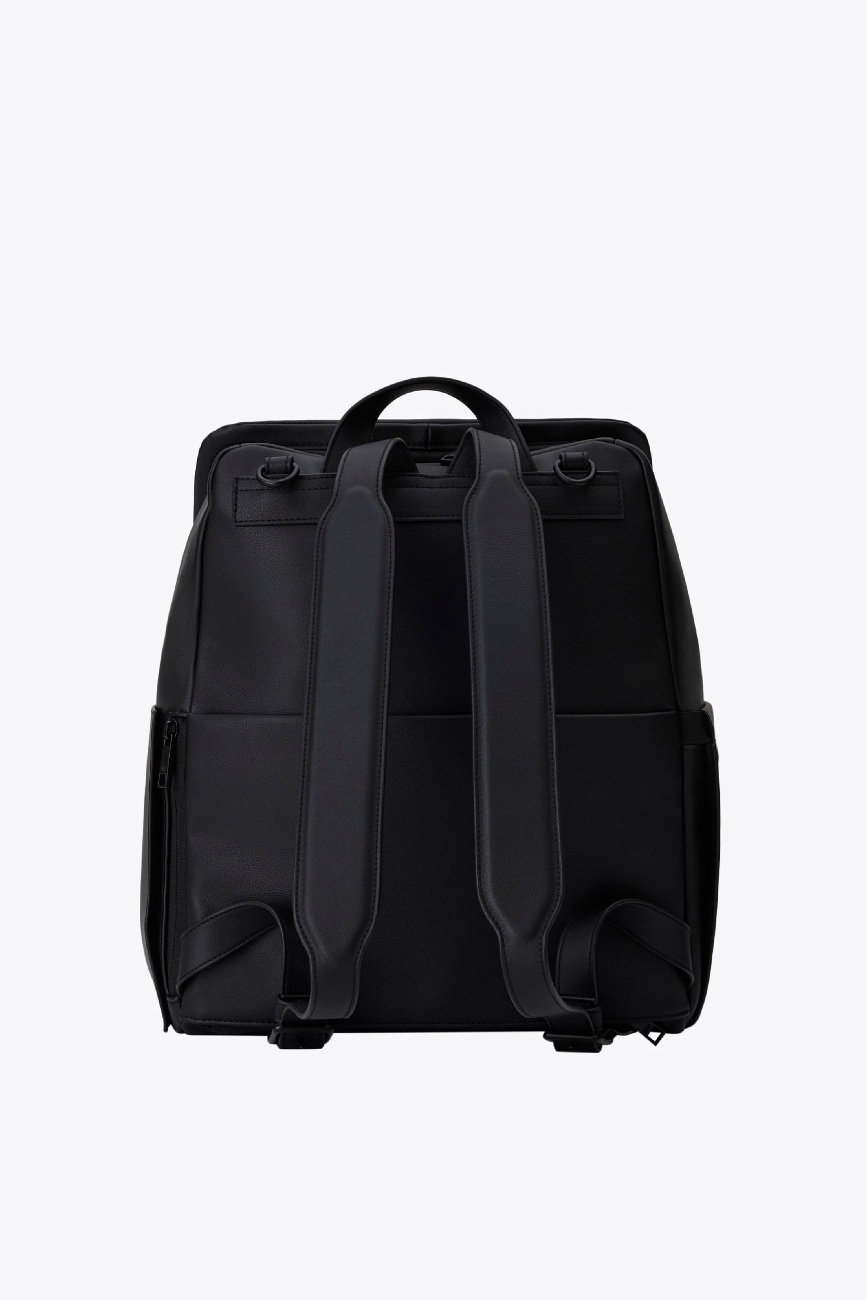 The Everyday Diaper Backpack in Black Vegan Leather - Image 6