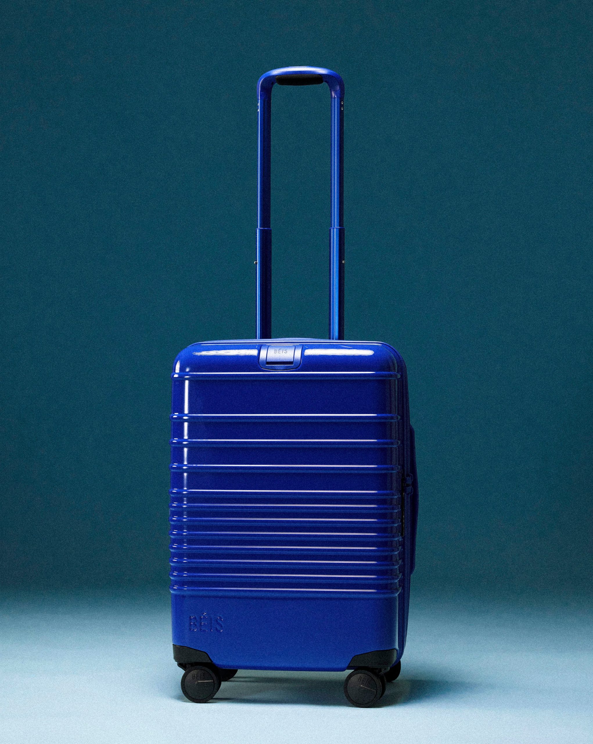 The Carry-On Roller in Glossy Cobalt Blue - Image 4