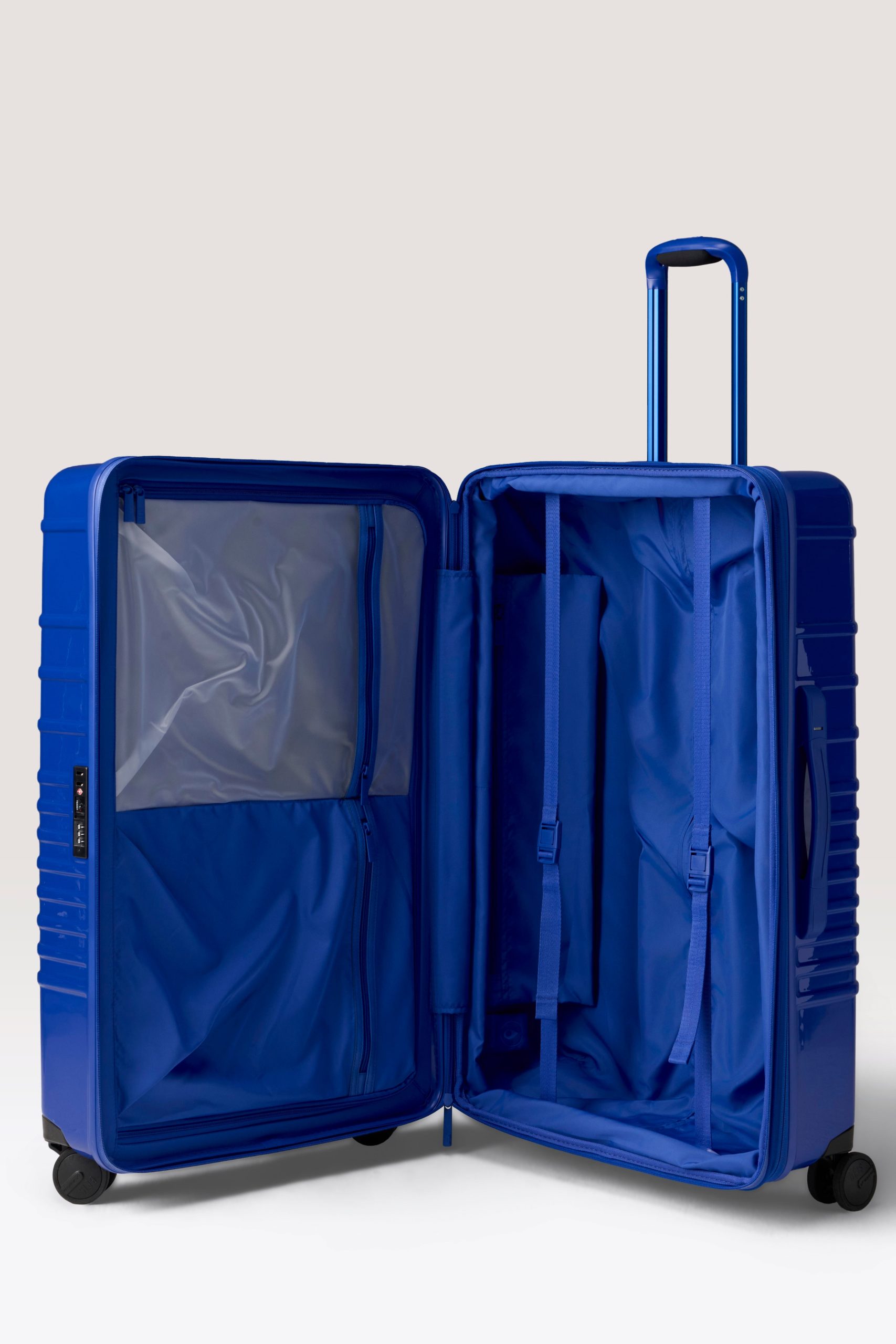 The Large Check-In Roller in Glossy Cobalt Blue - Image 2