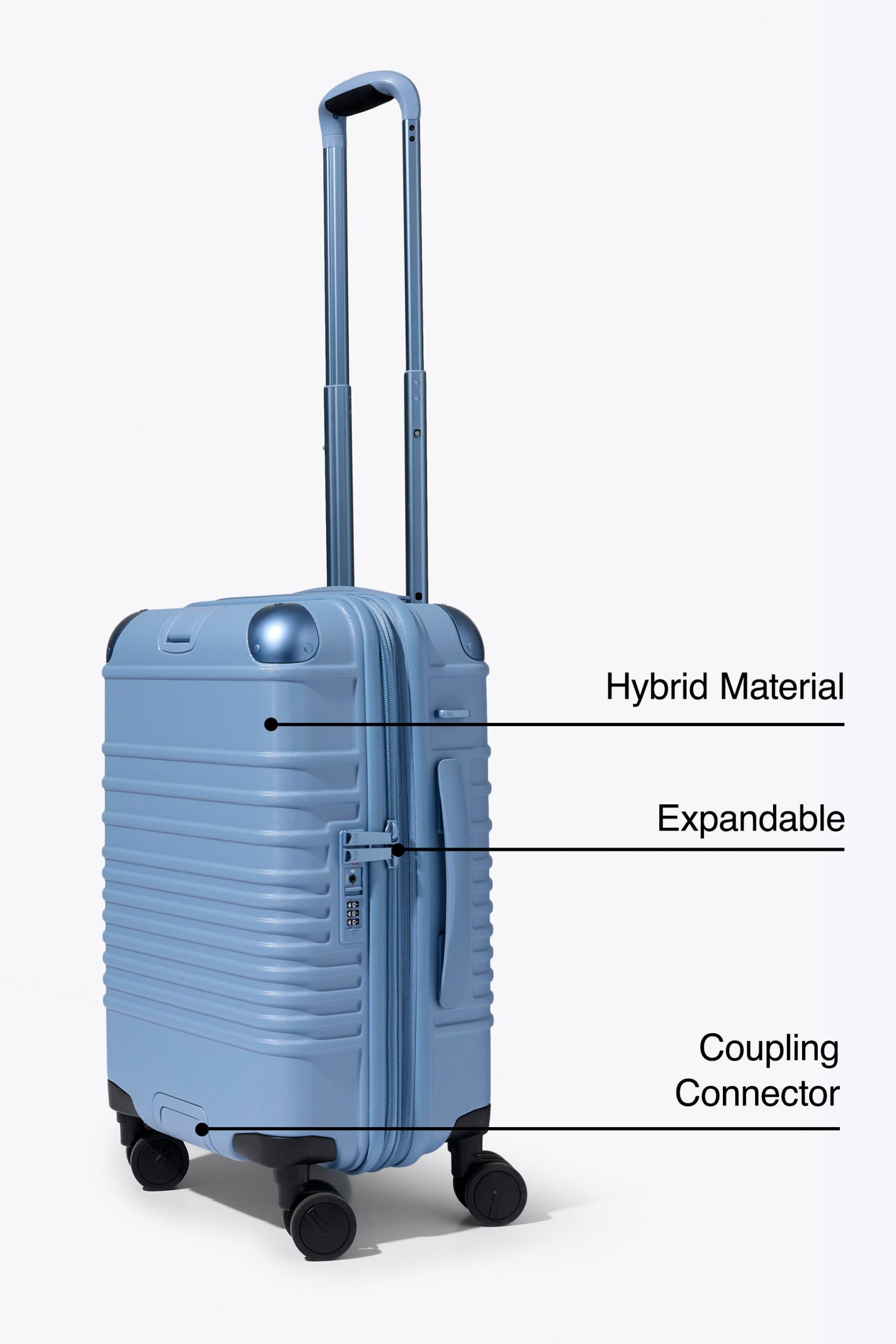 The Hybrid Carry-On Roller in Dusty Blue - Image 2