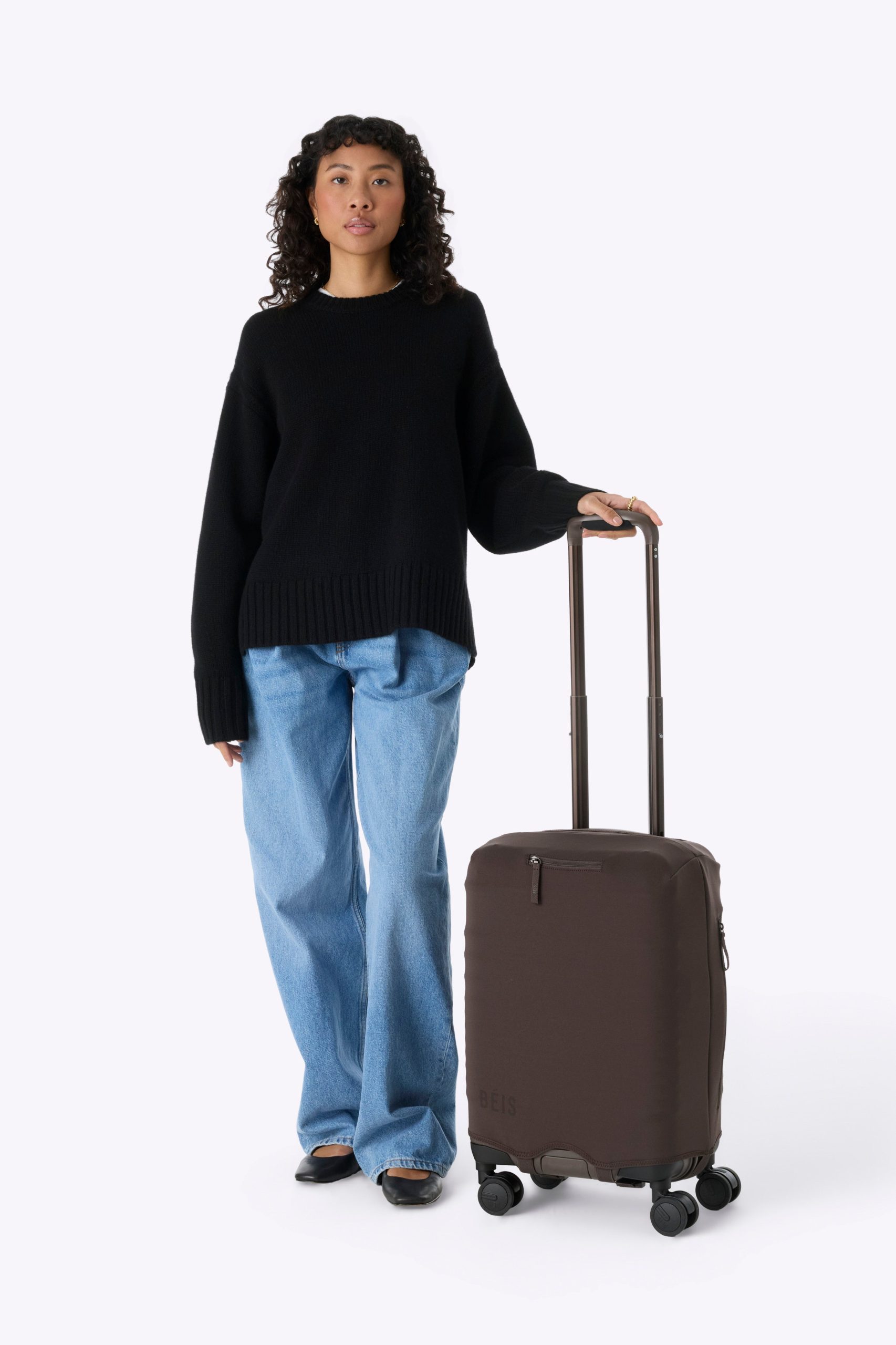 The Hybrid Carry-On Luggage Cover in Espresso - Image 4
