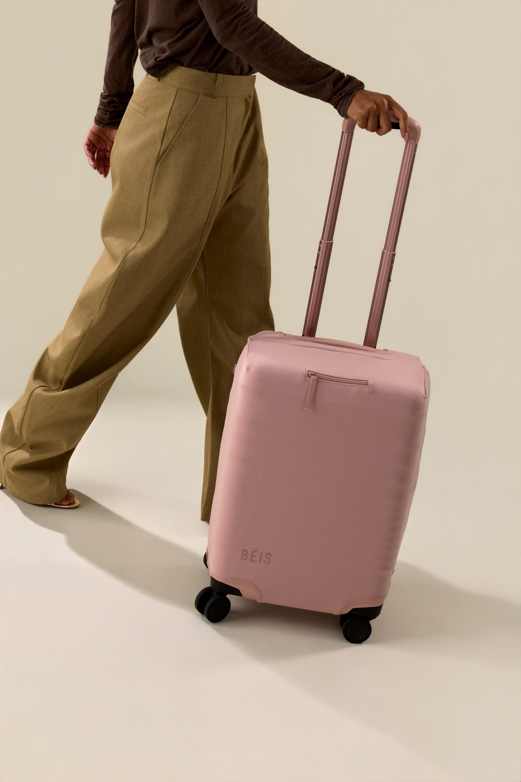 The Carry-On Luggage Cover in Atlas Pink - Image 2
