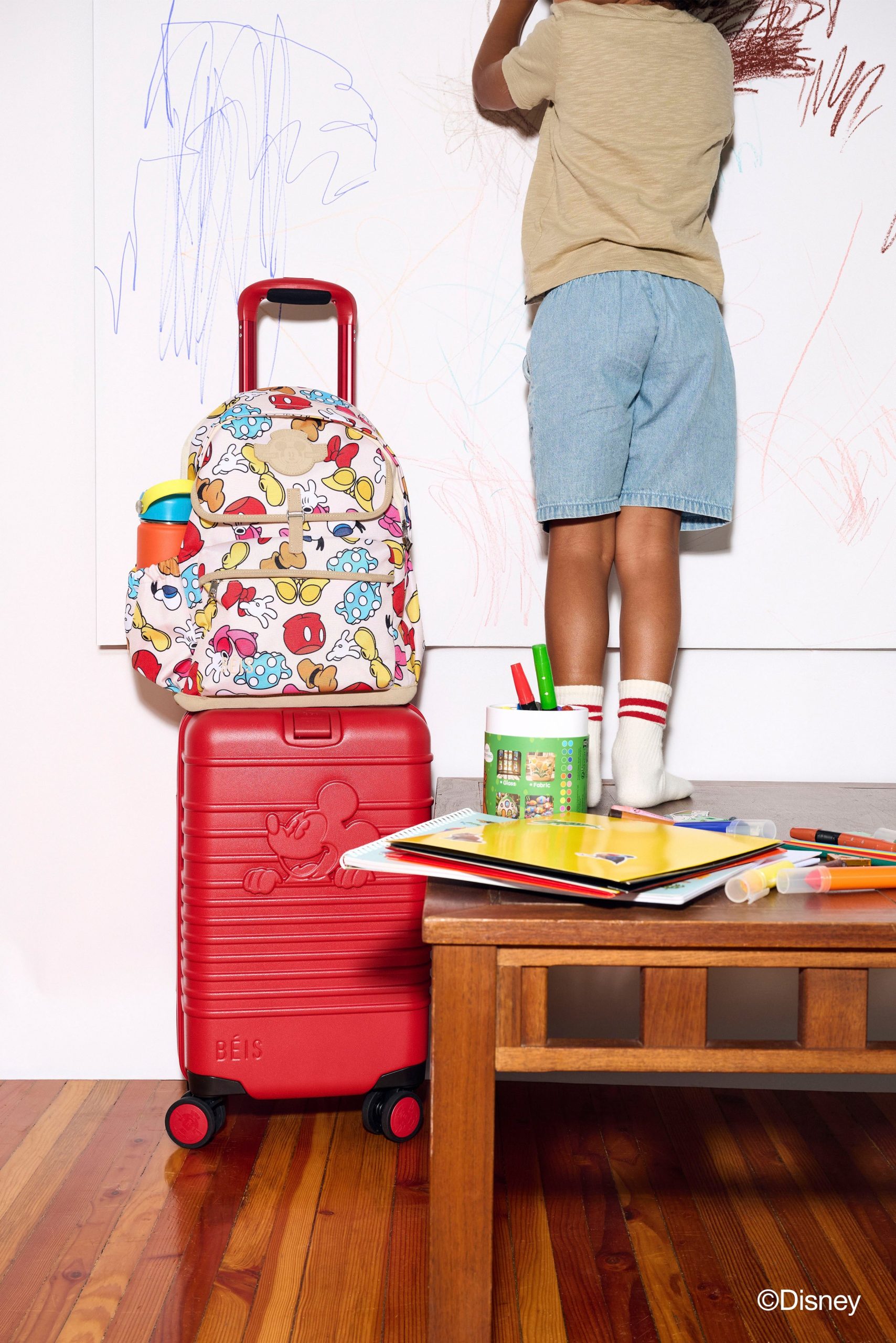 The Disney Small Carry-On Roller in Mickey Mouse Red - Image 5