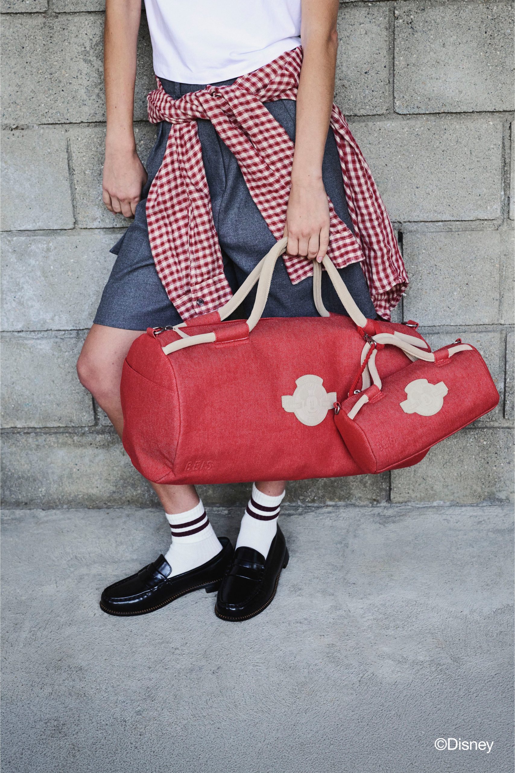 The Disney Large Duffle in Red Jeans - Image 5