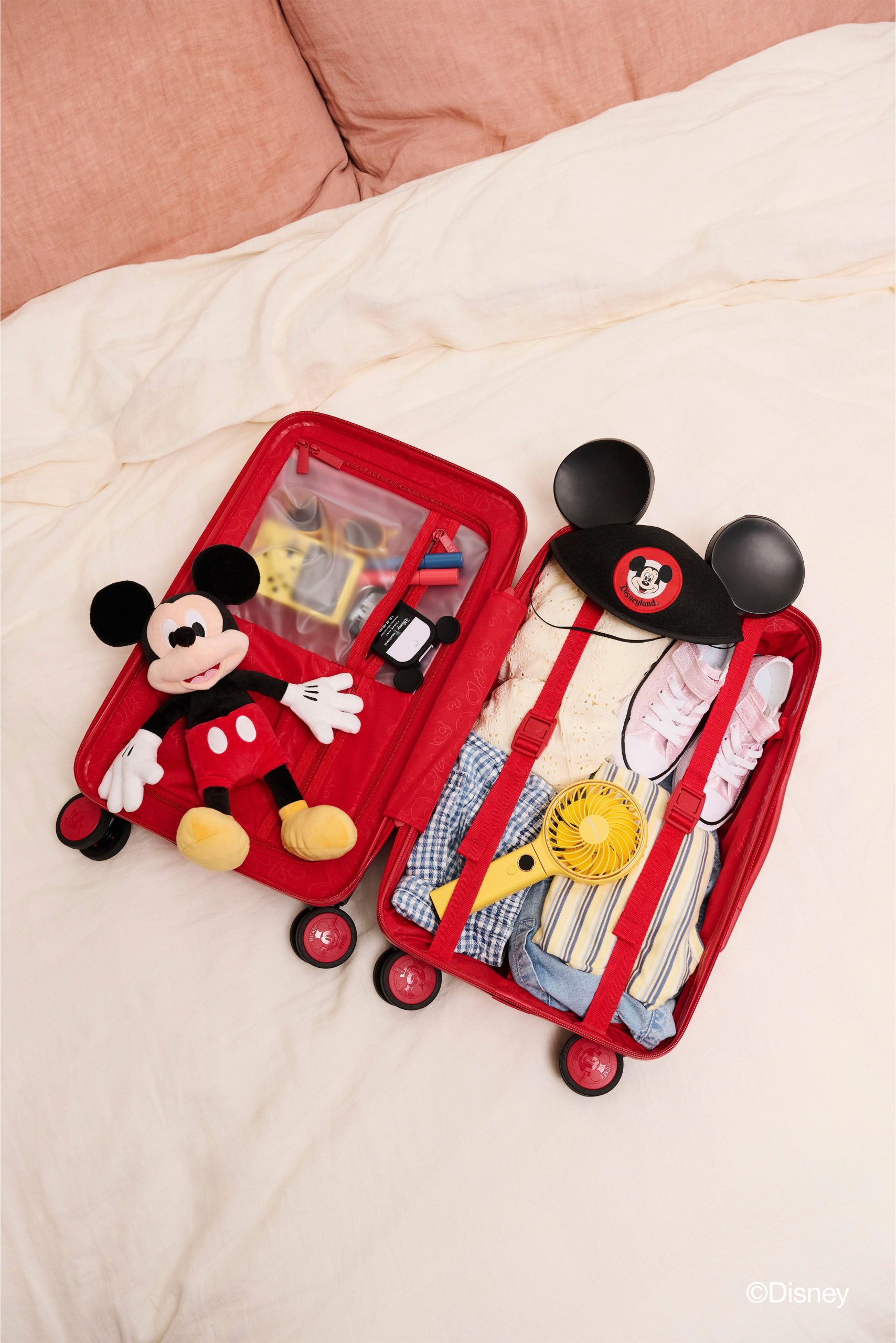 The Disney Small Carry-On Roller in Mickey Mouse Red - Image 3