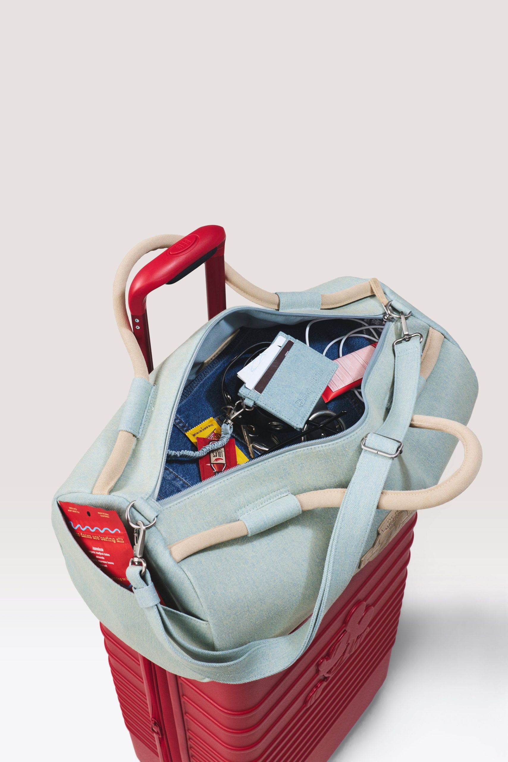 The Disney Large Duffle in Blue Jeans - Image 2