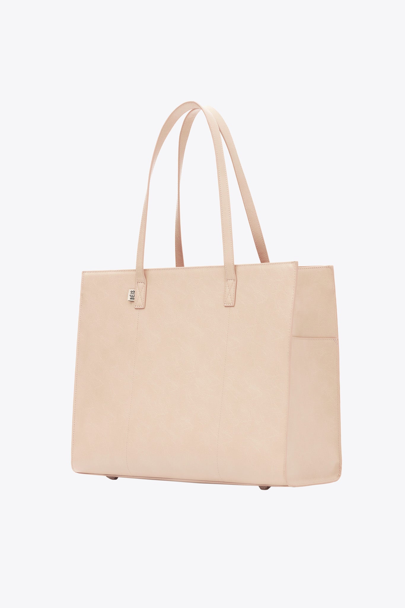 The Large Work Tote in Beige - Image 2