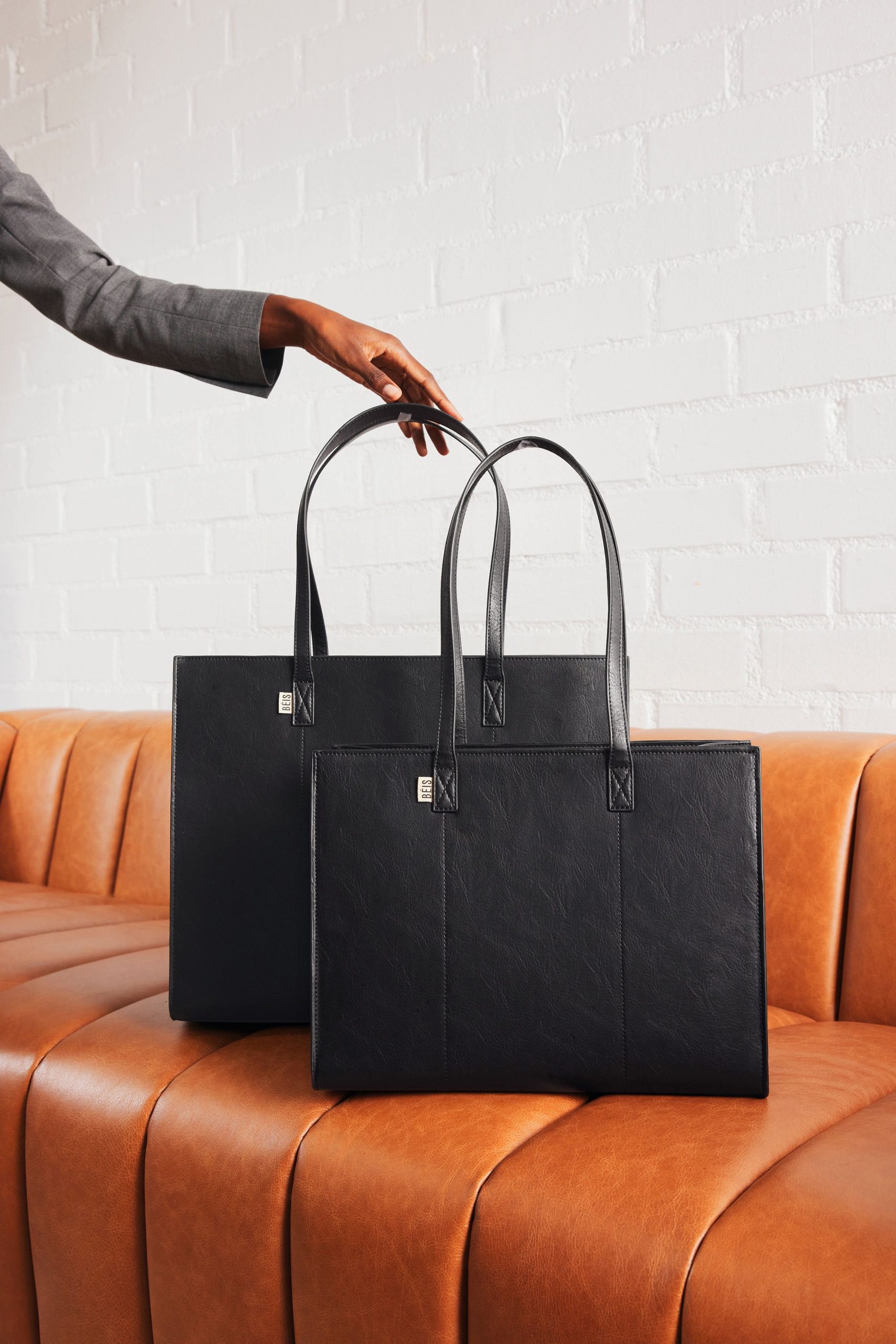 The Large Work Tote in Black - Image 2