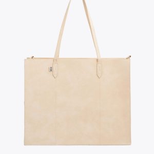 The Large Work Tote in Beige